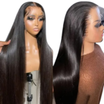 Raw Vietnamese Virgin Hair Straight Wig – 100% Cuticle-Aligned Human Hair with Swiss HD Lace Frontal for Women